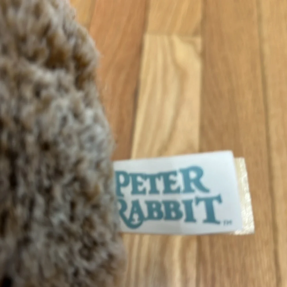 DanDee Plush Peter‎ Rabbit Easter Basket Wearing Jean Jacket **SO ADORABLE**